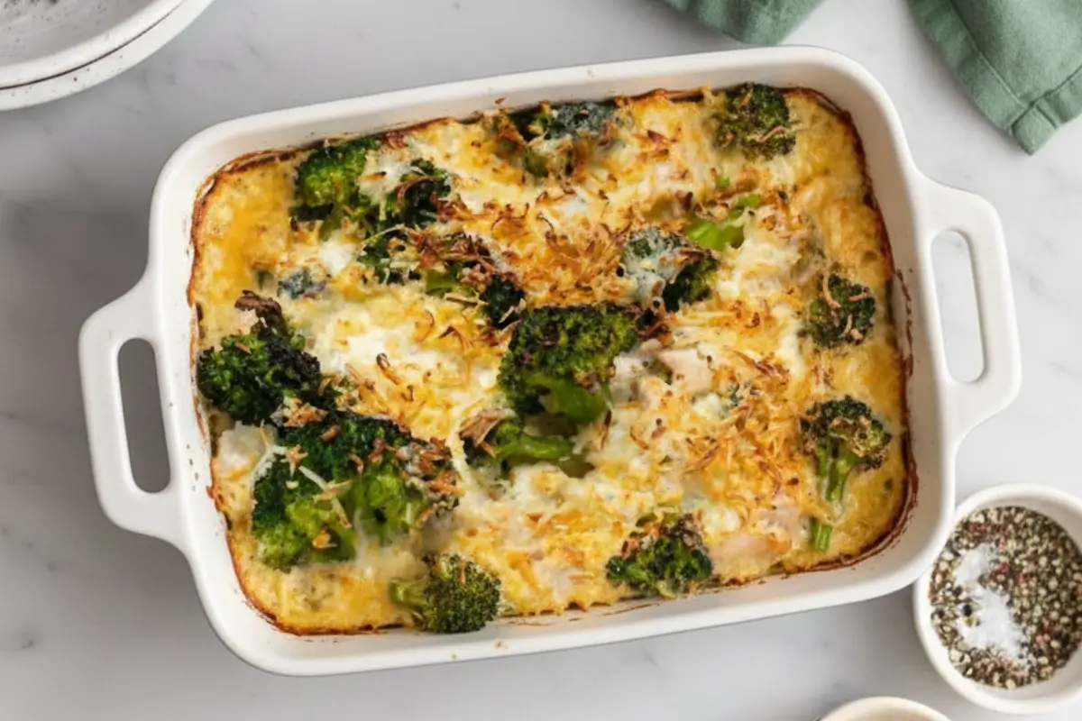 Füstölt sajtos rakott brokkoli csirkemellel