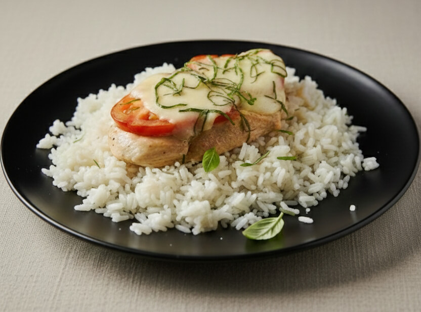 Olaszos paradicsomos-mozzarellás csirkemell