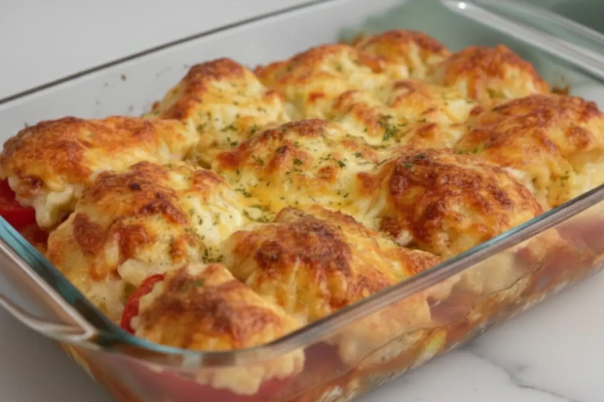 Sajtos-tejfölös tepsis csirkemell